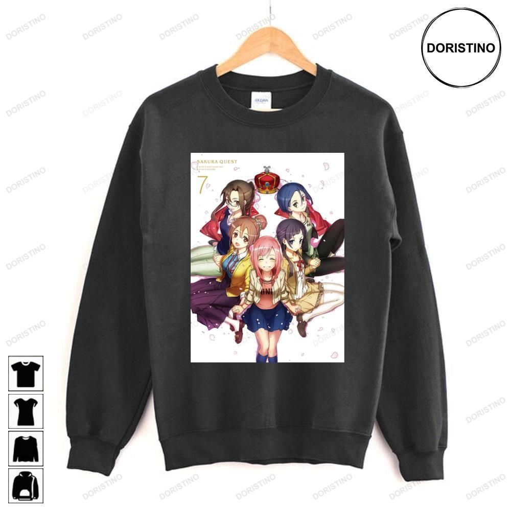 Anime Sakura Quest Poster Limited Edition T-shirts